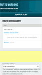 Mobile Screenshot of pdftoword.pro