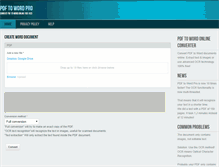 Tablet Screenshot of pdftoword.pro